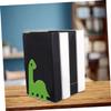 Green Metal Dinosaur Bookends for Home Office, Iron Desk Organizer Pair view 4