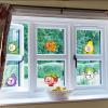 6 Pcs Fruit Cartoon Vinyl Reflective Stickers for Cars-Vesvory Creative Car Scratch Stickers and Decals Orange,Tomato,Vegetable Cartoon Window Clings view 2