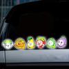 6 Pcs Fruit Cartoon Vinyl Reflective Stickers for Cars-Vesvory Creative Car Scratch Stickers and Decals Orange,Tomato,Vegetable Cartoon Window Clings view 4
