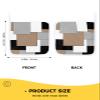 5 PCS Pot Holders for Kitchens Counter, Abstract Black Brown Heat Insulated Podholders Oven Hot Pads for Cooking BBQ Baking Heat Proof Mat Middle Century White Patchwork Color Art view 3