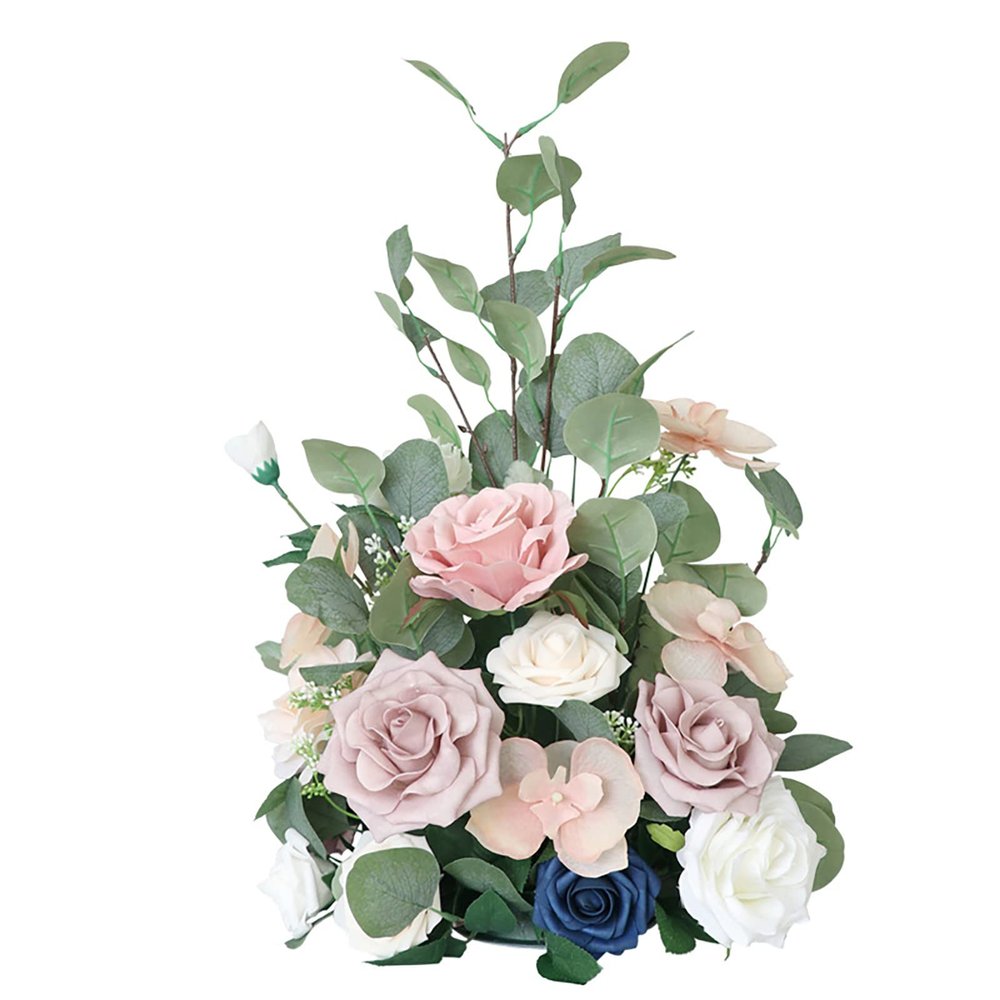 Fofetbfo Artificial Rose Flower for Wedding Arch and Aisle Entry Floral Decor Wedding Flower Arrangement Silk Flower Table Centerpiece for Wedding Aisle Welcome Entrance