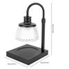 Candle Lamp Glass Shade with 2 Bulbs and Timer Melting Wax Lamp Height and Brightness Adjustable Top Down Candle Warmer Lamp view 2