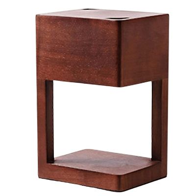 LIOONS Contemporary Candle Lamp Premium Solid Wood Candle Warmer Lamp with Dimmable Switch Melting Wax Lamp Great Home Decoration