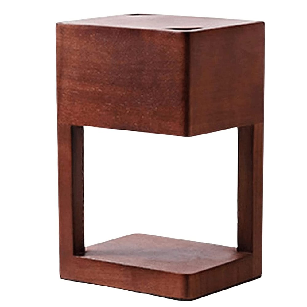 LIOONS Contemporary Candle Lamp Premium Solid Wood Candle Warmer Lamp with Dimmable Switch Melting Wax Lamp Great Home Decoration