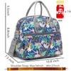 FlowFly Insulated Lunch Bag With Shoulder Strap for Women, Men, and Kids, Large and Reusable, Handle, Freezable Work and School Travel Tote and Meal Prep Organizer,Sloth view 3