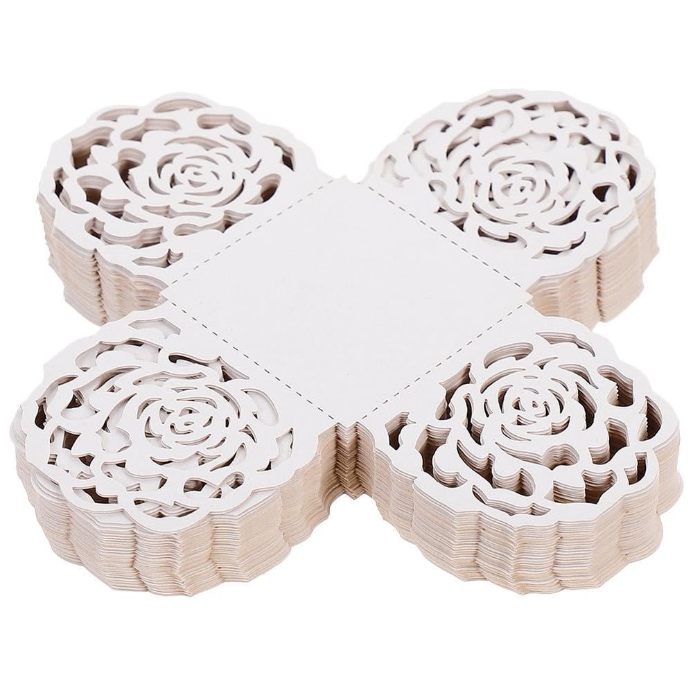 100pcs Chocolate Truffle Wrappers Candy Cups Muffin Liners Hollow Baking Cups Wedding Baby Shower Birthday Party Favors