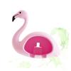 Cabilock 3pcs Lovely Flamingo Toothbrush Holder Punch Wall-Mounted Design for Bathroom Holds Toothbrushes Cute and Functional Cup Accessory Random view 2