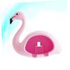 Cabilock 3pcs Lovely Flamingo Toothbrush Holder Punch Wall-Mounted Design for Bathroom Holds Toothbrushes Cute and Functional Cup Accessory Random view 3