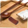Cabilock 24pcs Chopstick Racks Chopsticks Holder Stand Wooden Organizers Japanese Food Utensils view 2