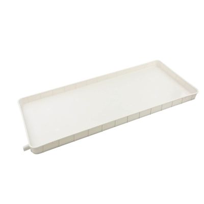 A/c Plastic Condensate Drain Pan, Universal Outdoor Ac Unit Condense Water Collector Drip Tray HVAC Drain Pan, Air Conditioning Outdoor Unit Drip Tray with Drain Pipe