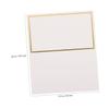 200pcs Place Cards Blank Fillable Small Table Cards with Gold Silver Foil Border for Table Setting Name Wedding view 2