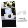 200pcs Place Cards Blank Fillable Small Table Cards with Gold Silver Foil Border for Table Setting Name Wedding view 3