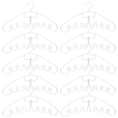 Zerodeko Wavy Hangers Set 10pcs for Bra Tank Top Scarf Belt Space Saving Hanger Closet Organizer
