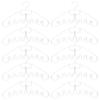 Zerodeko Wavy Hangers Set 10pcs for Bra Tank Top Scarf Belt Space Saving Hanger Closet Organizer view 1
