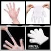 Hoolerry 2000 Pcs Disposable Plastic Gloves for Cooking Food Prep Clear Service Safe Kitchen Gloves for Food Handling Household Cleaning Party Celebration, One Size Fits Most view 4
