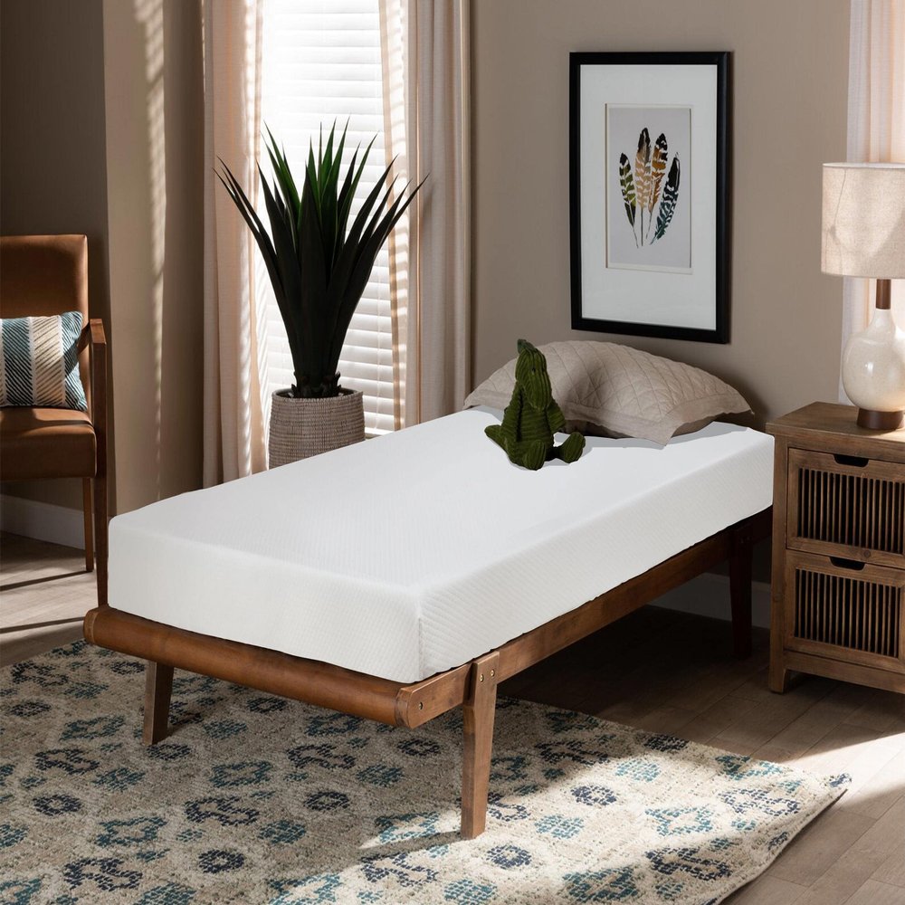 10 inch Twin Mattress, Gel Memory Foam Twin Mattresses for a Cool Sleep & Pressure Relief, Medium Firm Mattress Pad Twin Size Mattresses, Bed in a Box, CertiPUR-US Certified & White (10 Inch, Twin)
