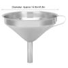 Kitchen Funnel,Metal Cooking Funnel Strainer Filter,Stainless Steel Kitchen Wide Mouth Oil Funnel with Strainer Filter for Transferring Liquid Dry Ingredients view 2