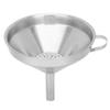 Kitchen Funnel,Metal Cooking Funnel Strainer Filter,Stainless Steel Kitchen Wide Mouth Oil Funnel with Strainer Filter for Transferring Liquid Dry Ingredients view 3