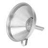Kitchen Funnel,Metal Cooking Funnel Strainer Filter,Stainless Steel Kitchen Wide Mouth Oil Funnel with Strainer Filter for Transferring Liquid Dry Ingredients view 4