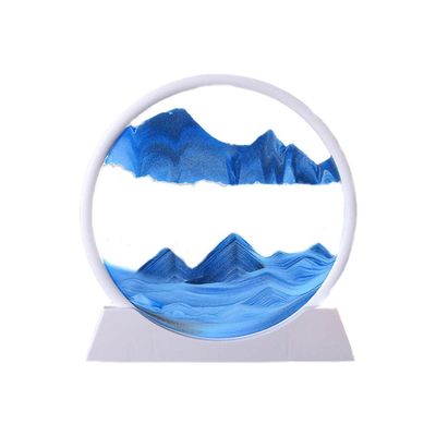 FEMUN,Hourglass,Sand Art Liquid Motion,Sand Timer,Moving Sand Art,Quicksand Decor,Sand Clock,Glass Hourglass-Can be Used in Living Room, Bedroom, Kitchen, Study, Reading Room, Classroom.