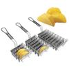 SOTECH Tortilla Fry Basket Kitchen Fried Cooking Taco Shell Mold For Frying For Deep Fat Fryer Basket Square Stainless Steel (4 Shells) view 4