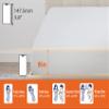 BIQWBIC 8 inch Twin Mattress, Gel Memory Foam Mattresses for a Cool Sleep & Pressure Relief, Medium Firm Mattress Pad Size Mattresses, Bed in Box, CertiPUR-US Certified White (8 Inch, Twin) view 2