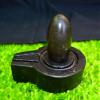 1.75" Black Shiva Lingam with 3.25" Black Yoni Base Original Home,Office Puja Symbol Made from a Sacred Hindu Stone Found The Narmada River Stone Standard Original for Home Puja I-6055 view 4