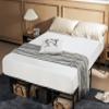 8 inch Queen Mattresses, Gel Memory Foam Queen Mattress for a Cool Sleep & Pressure Relief, Medium Firm Mattress Pad Queen Size Mattresses, Bed in a Box, CertiPUR-US Certified & White (8 Inch, Queen) view 1