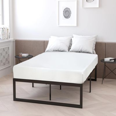 BIQWBIC 6 inch Queen Mattresses, Gel Memory Foam Mattress for a Cool Sleep & Pressure Relief, Medium Firm Pad Size Bed in Box, CertiPUR-US Certified White (6 Inch, Queen)