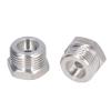 2pcs Beer Barrel Adapter,Stainless Steel Beer Faucet Adapter,Ball Lock Keg Fittings, Distributor Connector Male Thread G5/8 Female Thread 1/4mfl Keg To Homebrew view 1