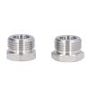 2pcs Beer Barrel Adapter,Stainless Steel Beer Faucet Adapter,Ball Lock Keg Fittings, Distributor Connector Male Thread G5/8 Female Thread 1/4mfl Keg To Homebrew view 2