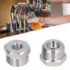 2pcs Beer Barrel Adapter,Stainless Steel Beer Faucet Adapter,Ball Lock Keg Fittings, Distributor Connector Male Thread G5/8 Female Thread 1/4mfl Keg To Homebrew view 3