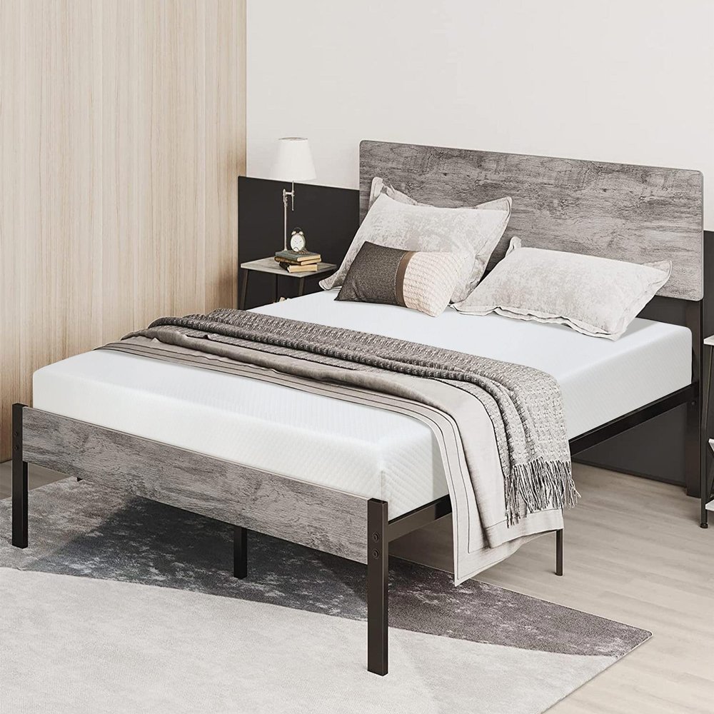 10 inch Full Size Mattress, Gel Memory Foam Full Mattress for a Cool Sleep & Pressure Relief, Medium Firm Mattress Pad Full Size Mattresses, Bed in a Box, CertiPUR-US Certified & White (10 Inch, Full)