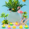 DEEKIN 24 Pcs Summer Beach Rubber Ducks 2 Inch Large Hawaii Rubber Duckies Swimming Pool for Birthday Party Gifts Bath Decoration, Summer Beach and Pool Activity view 3