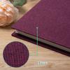 HenPisen Large Photo Album Self Adhesive Scrapbook Album for 46 57 810 Pictures DIY Magnetic Linen Cover Album 60 Pages for Family Wedding Gifts with Metal Pen and Plastic Board view 4