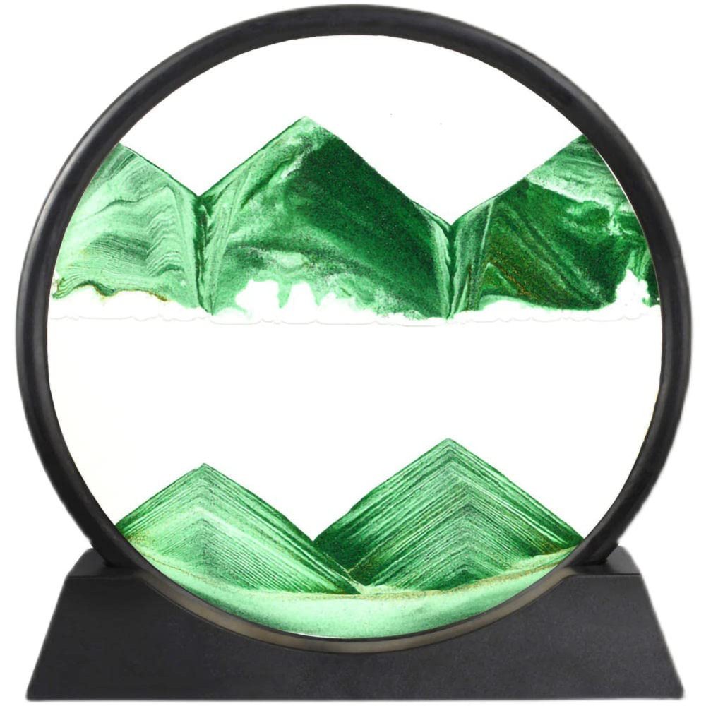 FEMUN,Hourglass,Sand Art Liquid Motion,Sand Timer,Moving Sand Art,Quicksand Decor,Sand Clock,Glass Hourglass-Can be Used in Living Room, Bedroom, Kitchen, Study, Reading Room, Classroom.