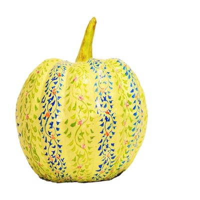 Shree Mehta Handicrafts Paper Mache Pumpkin, Decorative Hand Painting Pumpkin