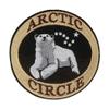Arctic Circle Polar Bear Patch 3.5" Embroidered Iron-on/Sew-on Decorative Embroidery Applique Clothing Vest Jacket Bags Premium Stitching Nature Wild Animals Forest Trees Hiking Trails Souvenir Badge view 1