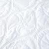 FCLDESHOP Deep Pocket Fitted Sheet,Quilted Waterproof Fitted Sheet, Solid Color Non-Slip Printed Mattress Cover,Fits 12/30cm Deep Mattresses Bed Cover,White,C-King 72X84+18in view 4