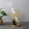 FSunKoFu Umbrella Stand Rack for Entryway Hallway Front Door, Glod Umbrella Stand, Metal Umbrella Stand. There are 2 Floors Perfect for Storage Canes, for Entryway Home Office view 2