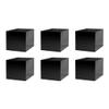 6 Pack 14 Inch Black Acrylic Display Box with One Open Side One Piece No LidsVersatile Square Merchandise Storage Bin or Retail Product Riser by Marketing Holders view 1