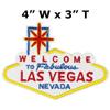 Welcome to Fabulous Las Vegas Nevada Patch Embroidered DIY Iron-on/Sew-on Decorative Embroidery Applique Clothing Vest Jacket Premium Stitching Gambling Casino Black Jack Souvenir Badge Landmark view 2