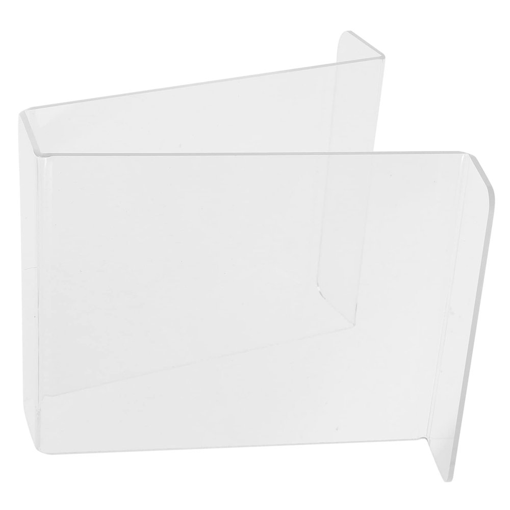 Zerodeko Clear Vinyl Record Storage Holder Transparent Album Display Stand for Home Acrylic Design Stable Base for Organizing Vinyl Records and Books