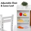 EGFheal White Study Desk and Chair Set with Bookshelf, Bulletin Board, and Cabinets - Ideal for Boys and Girls Ages 3-8 view 3