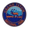 Grand Teton National Park Patch 3" Embroidered DIY Iron-on/Sew-on Decorative Embroidery Applique Clothing Vest Jacket Premium Stitching Nature Wild Animals Forest Trees Hiking Trail Souvenir Badge view 1