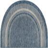Rugs.com - Outdoor Border Rug 2' 7 x 4' 1 Hearth Blue Indoor/Outdoor Rug Weather-Resistant Flatweave for Patios, Porches, and Decks view 2