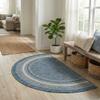 Rugs.com - Outdoor Border Rug 2' 7 x 4' 1 Hearth Blue Indoor/Outdoor Rug Weather-Resistant Flatweave for Patios, Porches, and Decks view 4
