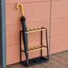 FSunKoFu Umbrella Storage Umbrella Stand Umbrella Holder Rack Metal 2-Tiers Long/Short Umbrellas Indoor Umbrella Holder with Drip Tray for Home Hallway Entryway Umbrella Rackuseful view 2