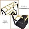 FSunKoFu Umbrella Storage Umbrella Stand Umbrella Holder Rack Metal 2-Tiers Long/Short Umbrellas Indoor Umbrella Holder with Drip Tray for Home Hallway Entryway Umbrella Rackuseful view 4