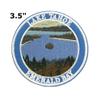 Lake Tahoe Emerald Bay Patch Embroidered DIY Iron-on/Sew-on Decorative Embroidery Applique Clothing Vest Jacket Premium Stitching Nature Wild Animals Forest Trees Hiking Trail Water Souvenir Badge view 2